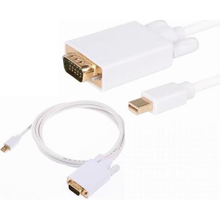 Alfais 4324 Mini Displayport To Vga Thunderbolt Monitör Çevirici Dönüştürücü Kablo 3 Metre
