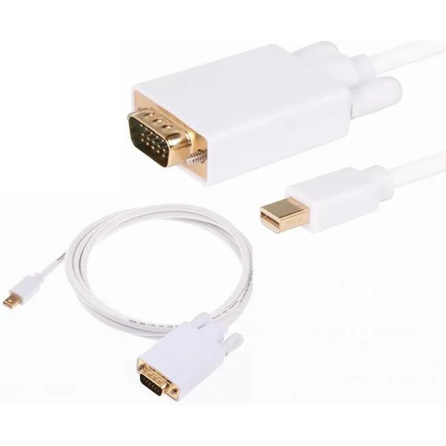 Alfais 4324 Mini Displayport To Vga Thunderbolt Monitör Çevirici Dönüştürücü Kablo 3 Metre