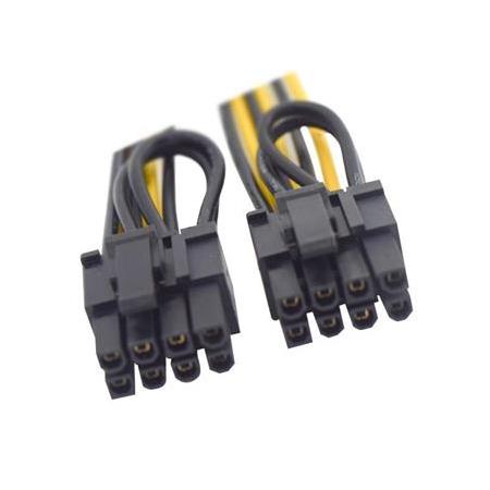 Alfais 4302 Pci e 8 Pin (6+2) 2X Pci-e Ekran Kartı Power Çoklayıcı Kablosu