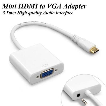 Alfais 4307 Mini Hdmi To Vga Ses Destekli Çevirici Dönüştürücü Adaptör