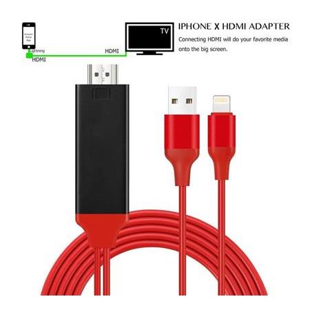 Alfais 4308 Lightning Hdmi Çevirici Dönüştürücü Tv Kablosu (iPhone 5/6/7/8/X/Xr/Xs Plus İçin)