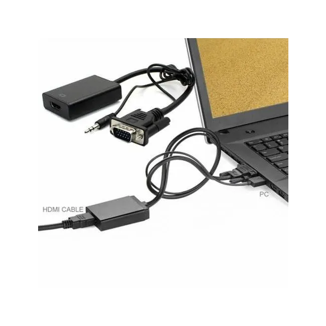 Alfais 4310 Vga To Hdmi Çevirici Dönüştürücü Adaptör Kablosu