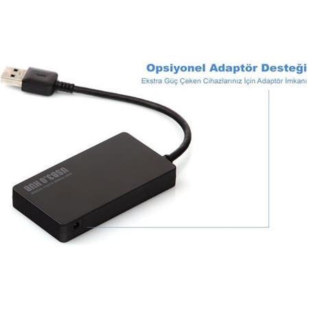 Alfais 5265 4 Port USB 3.0 2.0 Hub Çoklayıcı Çoğaltıcı Switch