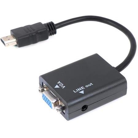 Alfais 4289 Hdmi To Vga Ses Destekli Monitör Dönüştürücü Kablo Çevirici Adaptör