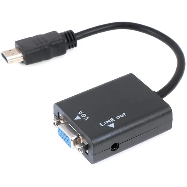Alfais 4289 Hdmi To Vga Ses Destekli Monitör Dönüştürücü Kablo Çevirici Adaptör