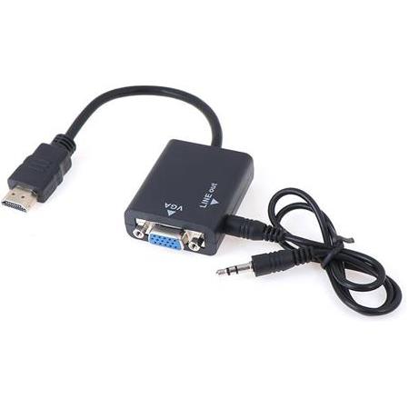 Alfais 4289 Hdmi To Vga Ses Destekli Monitör Dönüştürücü Kablo Çevirici Adaptör