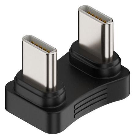 Alfais 4998 Type C To Type C Erkek Erkek 180 Derece Dirsek Çevirici Dönüştürücü Adaptör