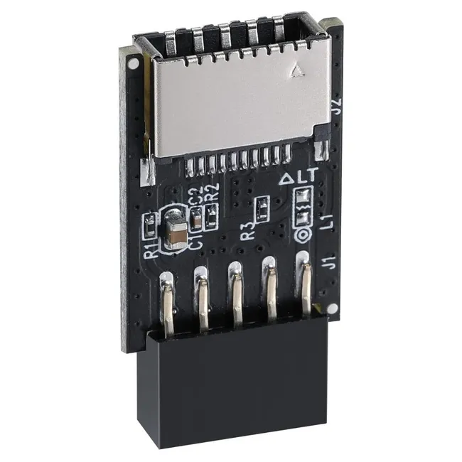 Alfais 4936  Usb 2.0 9 Pin - Type-E Anakart Çevirici Dönüştürücü Adaptör