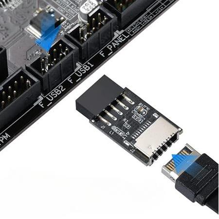 Alfais 4936  Usb 2.0 9 Pin - Type-E Anakart Çevirici Dönüştürücü Adaptör