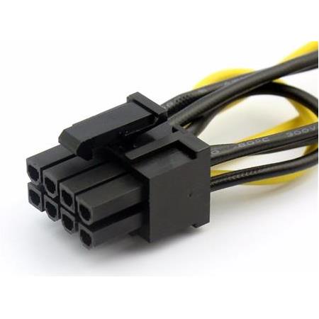 Alfais 4327 2x Sata to 8 Pin (6+2 ) Pci-e Express Güç Molex Power Kablosu Çevirici Dönüştürücü