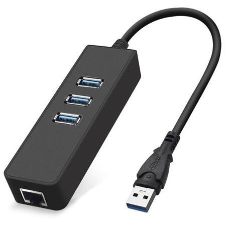 Alfais 4263 Usb 3.0 To Ethernet Gigabit Rj45 3 Port Hub Çoklayıcı Adaptör