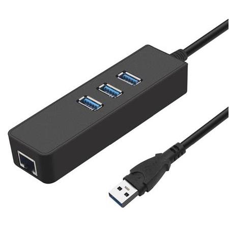 Alfais 4263 Usb 3.0 To Ethernet Gigabit Rj45 3 Port Hub Çoklayıcı Adaptör