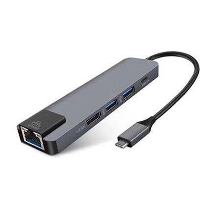 Alfais 4332 USB 3.1 Type C To Hdmi 2xusb 3.0 Gigabit Ethernet Çevirici Dönüştürücü Adaptör