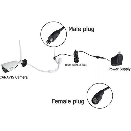 Alfais 4386 Dc Adaptör Uzatma Kablosu 10 Metre 5.5mm x 2.1mm Dişi Erkek