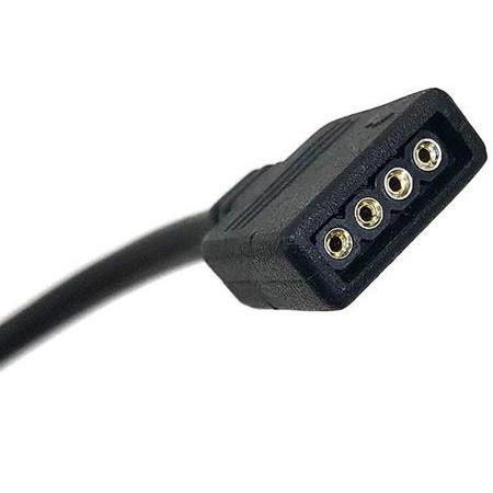 Alfais 4374 RGB Şerit 4 Pin LED Çoklayıcı Splitter Tek Kumanda 2 Çıkış