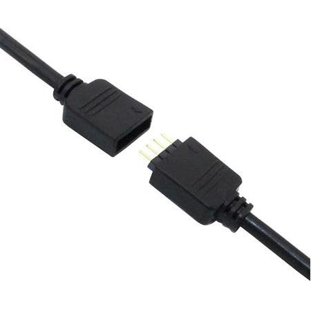 Alfais 4374 RGB Şerit 4 Pin LED Çoklayıcı Splitter Tek Kumanda 2 Çıkış