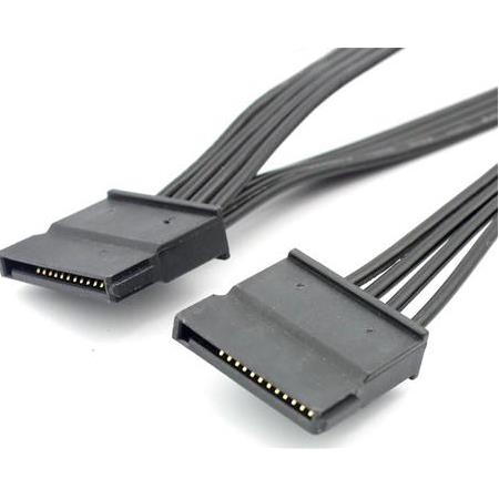 Alfais 4355 Molex IDE 4 Pin To 5 Port Sata Power HDD Güç Çoklayıcı Kablosu 60 cm