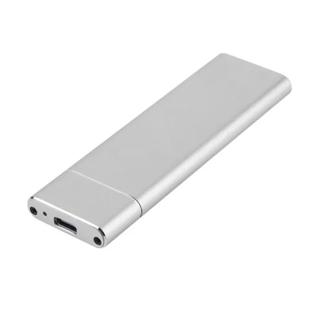 Alfais 4357 M.2 Sata SSD Ngff To Type C USB 3.0 B-Key Mini Çevirici Adaptör Harici Harddisk Kutusu