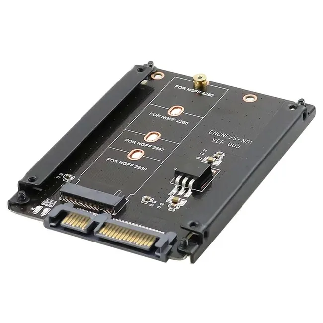 Alfais 4358 B+M Key M.2 NGFF SSD To 2.5 Sata HDD Harddisk Kutusu