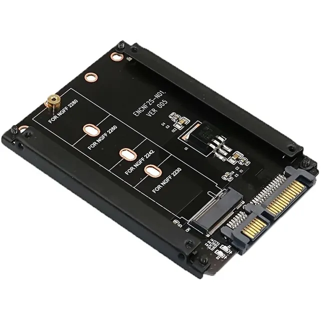 Alfais 4358 B+M Key M.2 NGFF SSD To 2.5 Sata HDD Harddisk Kutusu