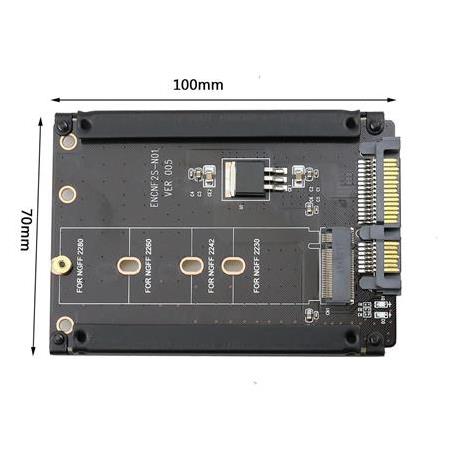 Alfais 4358 B+M Key M.2 NGFF SSD To 2.5 Sata HDD Harddisk Kutusu