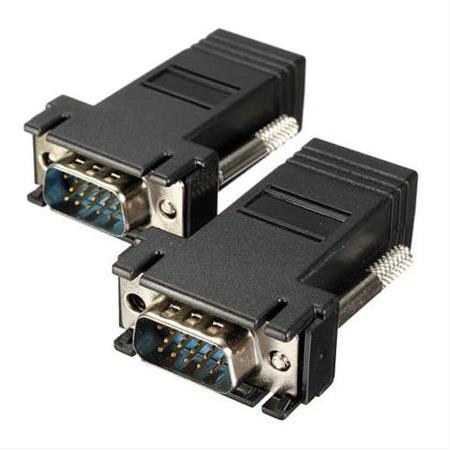 Alfais 5059 Rj45 Vga Ekleme Ek 30 Metre Uzatıcı Cat5/6 Monitör Extender - 2 Adet