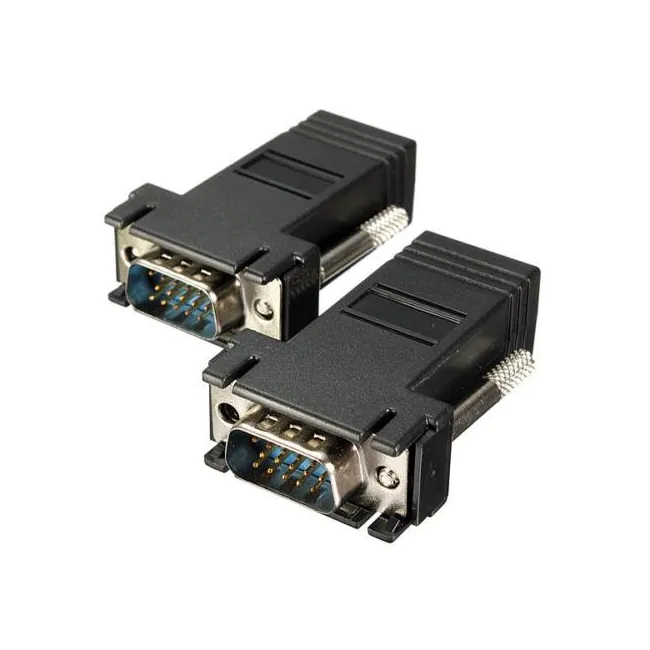 Alfais 5059 Rj45 Vga Ekleme Ek 30 Metre Uzatıcı Cat5/6 Monitör Extender - 2 Adet