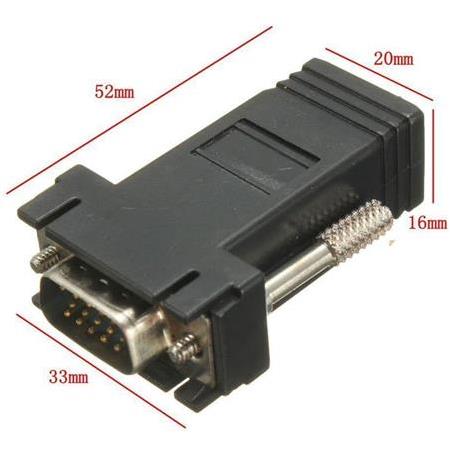 Alfais 5059 Rj45 Vga Ekleme Ek 30 Metre Uzatıcı Cat5/6 Monitör Extender - 2 Adet