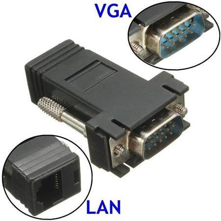 Alfais 5059 Rj45 Vga Ekleme Ek 30 Metre Uzatıcı Cat5/6 Monitör Extender - 2 Adet