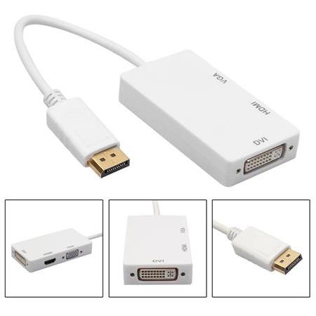 Alfais 5056 Displayport To Hdmi Vga Dvi Çevirici Dönüştürücü Adaptor