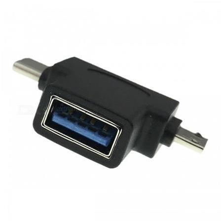 Alfais 4372 Usb 3.0 To Type C Micro Usb 3.1 Data Şarj Çevirici Dönüştürücü Adaptör