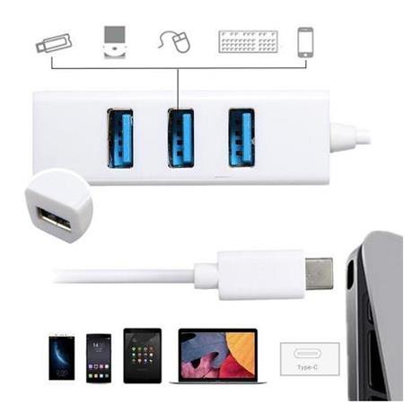 Alfais 4968 Type C USB 3.1 Çoklayıcı 4 Port Hub Çoğaltıcı