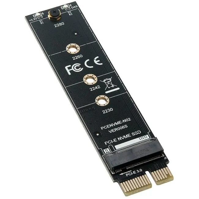 Alfais 4391 M.2 Nvme Ssd Ngff To Pcie 3.0 X1 Adaptör M Key Kart Çevirici Dönüştürücü