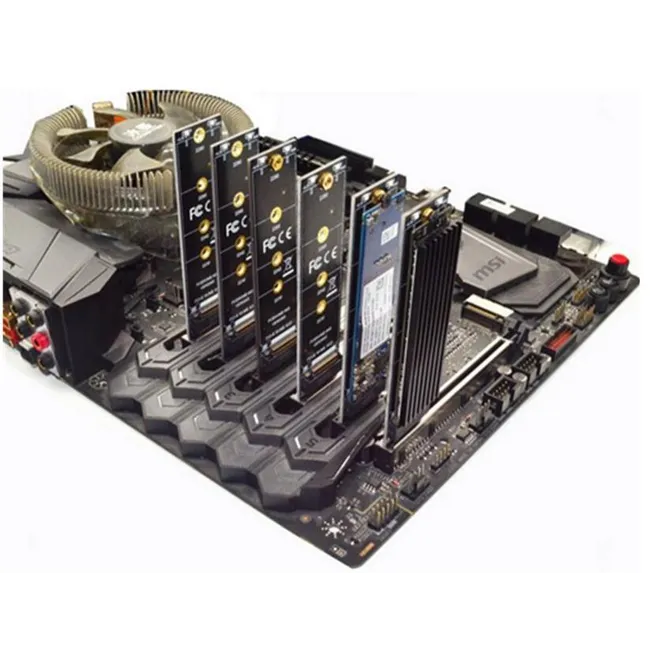 Alfais 4391 M.2 Nvme Ssd Ngff To Pcie 3.0 X1 Adaptör M Key Kart Çevirici Dönüştürücü
