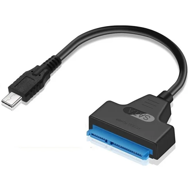 Alfais 4393 Type C 3.1 Usb To 2.5 3.5 İnç Sata Ssd Hdd Hard Disk Dvd Kablosu