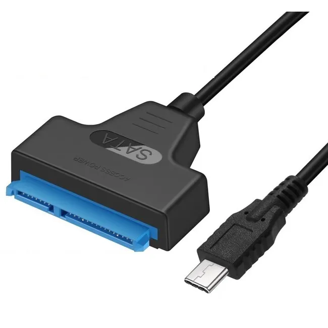 Alfais 4393 Type C 3.1 Usb To 2.5 3.5 İnç Sata Ssd Hdd Hard Disk Dvd Kablosu