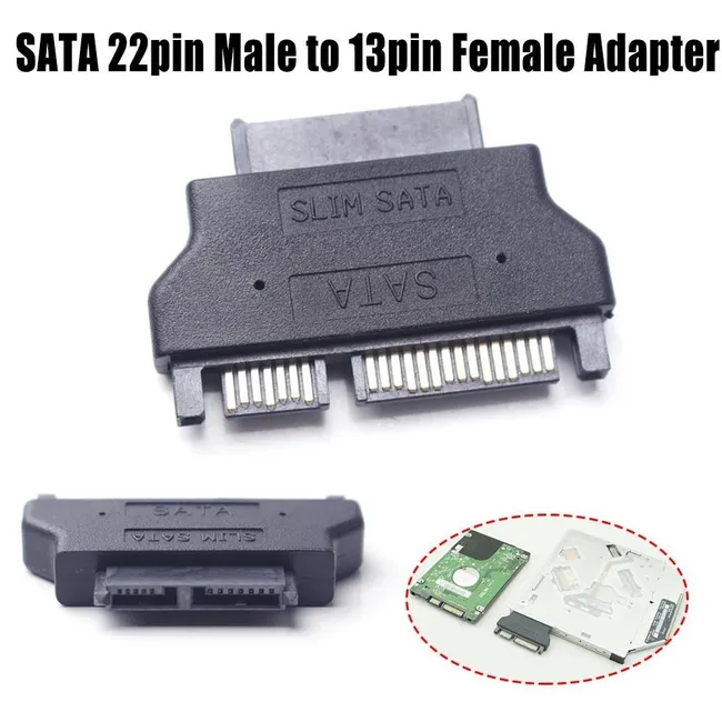 Alfais 4400 Slimline Sata Adaptör Serial ATA Slim 7+6 Çevirici Dönüştürücü Adaptör