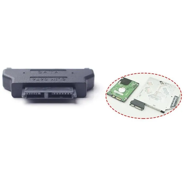 Alfais 4400 Slimline Sata Adaptör Serial ATA Slim 7+6 Çevirici Dönüştürücü Adaptör