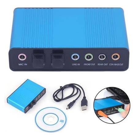 Alfais 4405 Usb Harici Ses Kartı 5.1 7.1 Spdif in out 3.5mm Kulaklık Mikrofon Çevirici