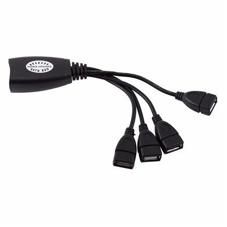 Alfais 4406 4 Port Cat Rj45 Usb Hub Ek Uzatma Extender (50 Metre)
