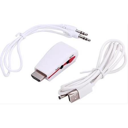 Alfais 4412 Hdmi To Vga Ses Güç Destekli ÇEvirici Dönüştürücü Adaptör