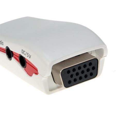 Alfais 4412 Hdmi To Vga Ses Güç Destekli ÇEvirici Dönüştürücü Adaptör