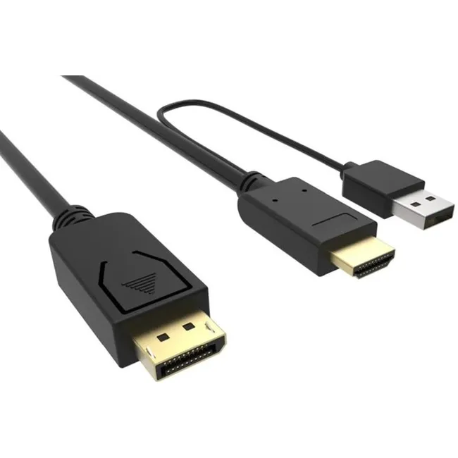 Alfais 4413 Hdmi To Displayport Çevirici Dönüştürücü Adaptör Monitör Kablosu 2 Metre