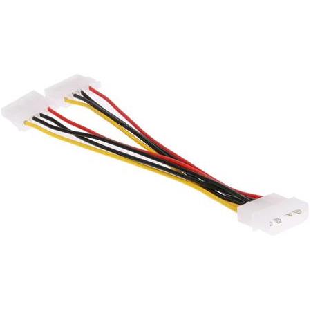 Alfais 4425 4 Pin Molex Power Çoklayıcı 2 Çıkış 1 Giriş Supply Kasa Güç Kablosu