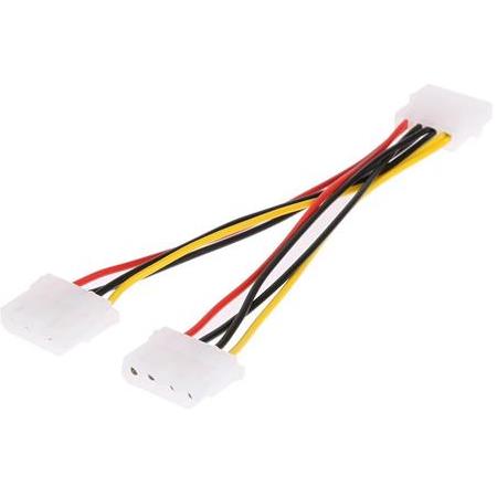 Alfais 4425 4 Pin Molex Power Çoklayıcı 2 Çıkış 1 Giriş Supply Kasa Güç Kablosu