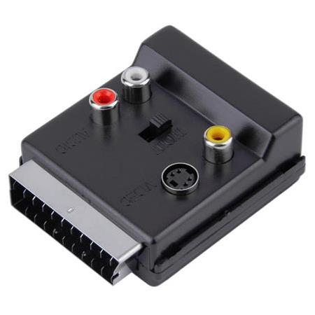 Alfais 4816 Scart To Rca Tos Av Skart Çevirici Dönüştürücü S-Video Adaptör