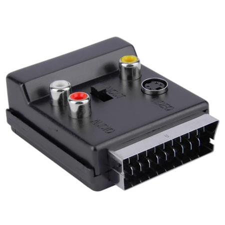Alfais 4816 Scart To Rca Tos Av Skart Çevirici Dönüştürücü S-Video Adaptör