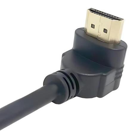 Alfais 6050 Hdmi Dişi Erkek Uzatma 90 Derece Dirsek Kablosu 15cm