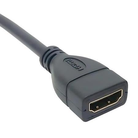 Alfais 6050 Hdmi Dişi Erkek Uzatma 90 Derece Dirsek Kablosu 15cm