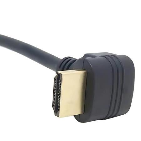 Alfais 6050 Hdmi Dişi Erkek Uzatma 90 Derece Dirsek Kablosu 15cm